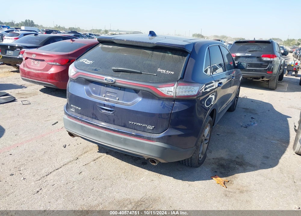 2016 FORD EDGE TITANIUM VIN: 2FMPK4K88GBB44886