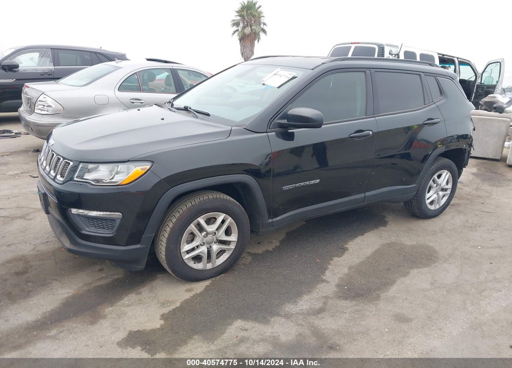 2018 JEEP COMPASS SPORT FWD VIN: 3C4NJCAB2JT250865