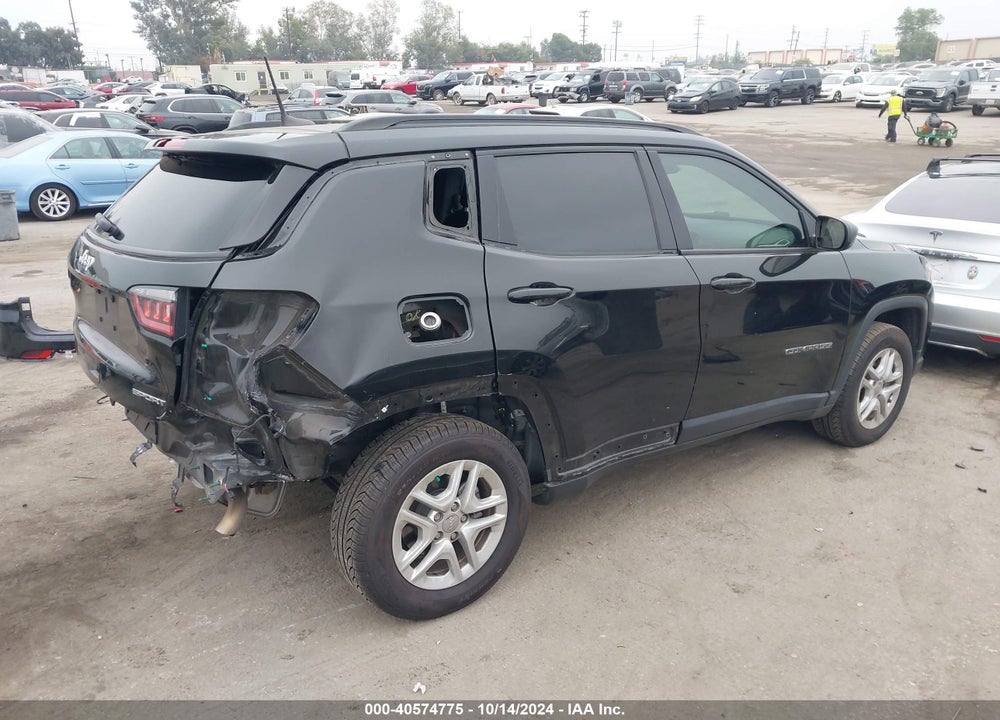 2018 JEEP COMPASS SPORT FWD VIN: 3C4NJCAB2JT250865