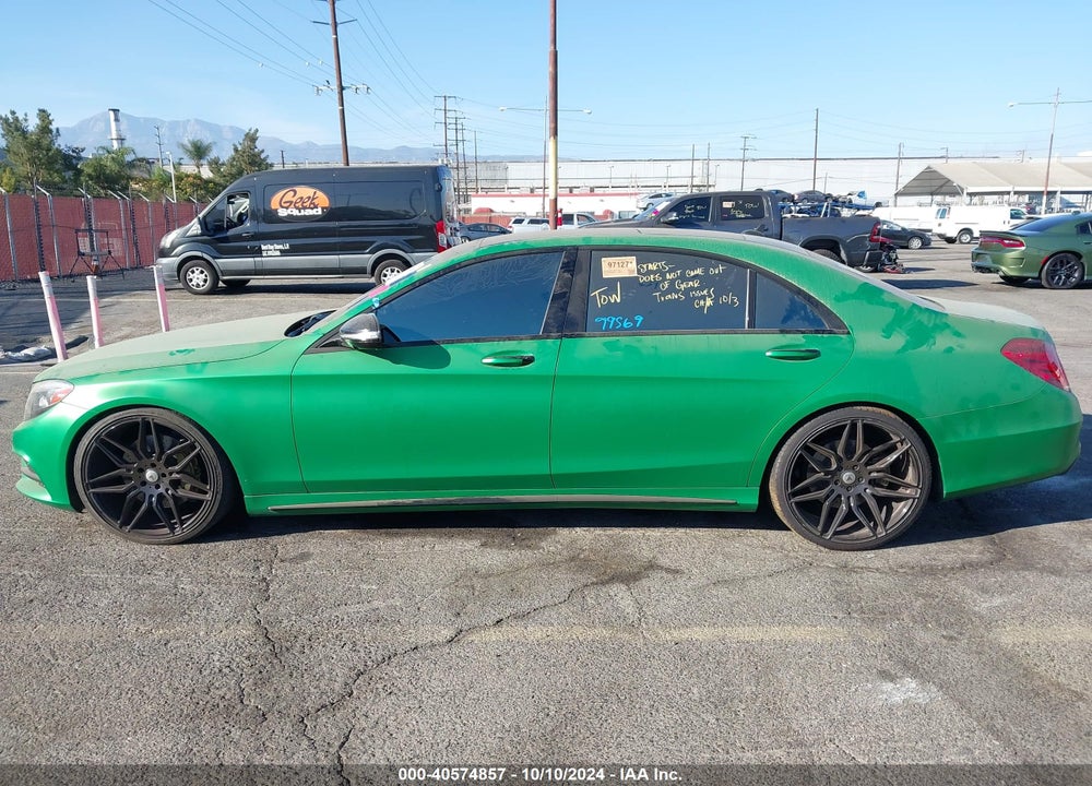 2014 MERCEDES-BENZ S 550 VIN: WDDUG8CB9EA033711
