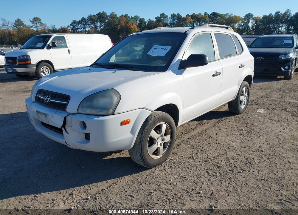 2008 HYUNDAI TUCSON GLS VIN: KM8JM12B88U872973