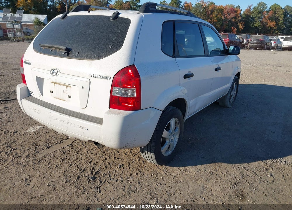2008 HYUNDAI TUCSON GLS VIN: KM8JM12B88U872973