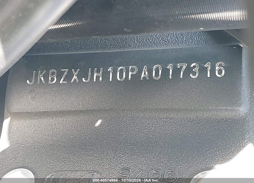 2023 KAWASAKI ZX636 K VIN: JKBZXJH10PA017316