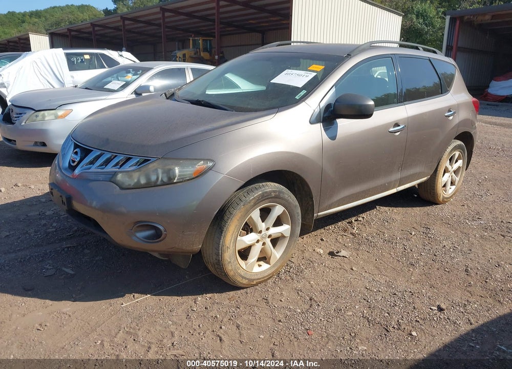 2009 NISSAN MURANO S VIN: JN8AZ18W99W201256