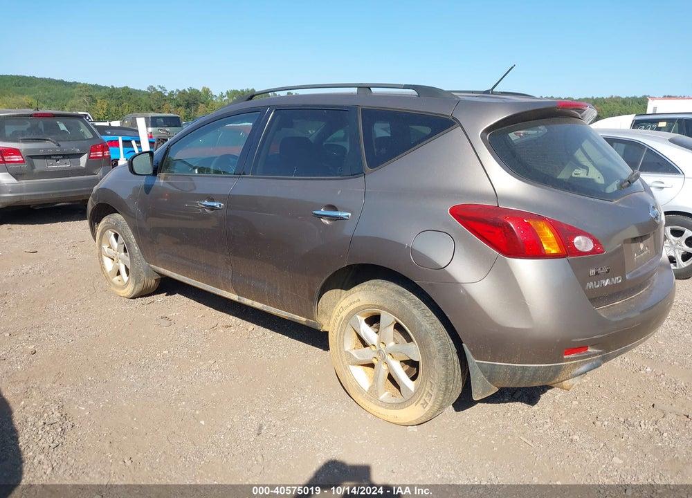 2009 NISSAN MURANO S VIN: JN8AZ18W99W201256