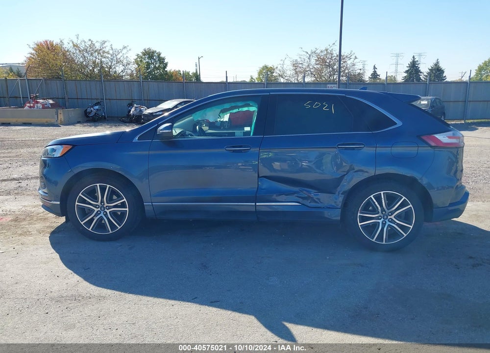 2019 FORD EDGE TITANIUM VIN: 2FMPK4K92KBB45338