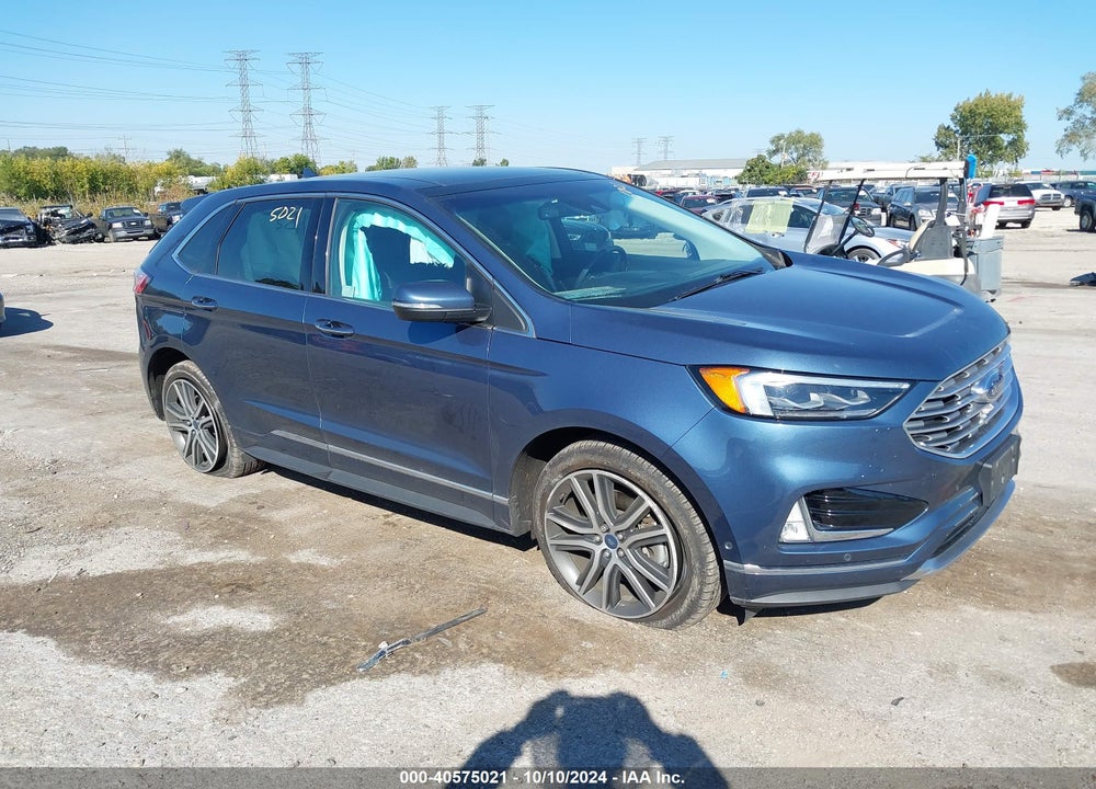 2019 FORD EDGE TITANIUM VIN: 2FMPK4K92KBB45338