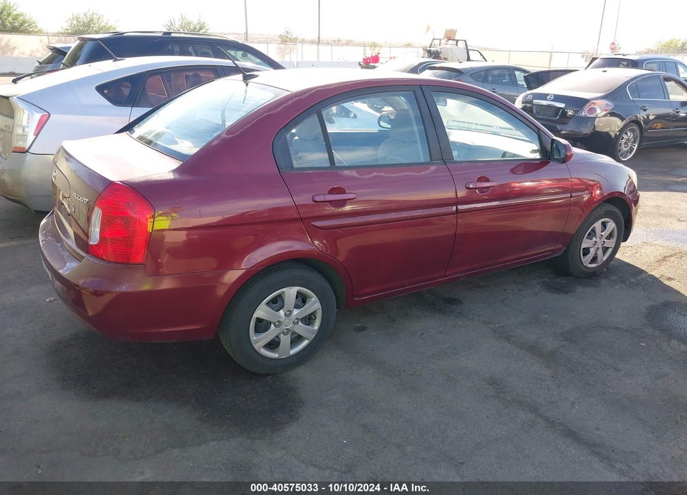 2010 HYUNDAI ACCENT GLS VIN: KMHCN4ACXAU417341