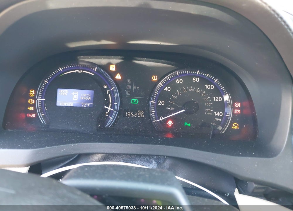 2010 LEXUS HS 250H PREMIUM VIN: JTHBB1BAXA2034997