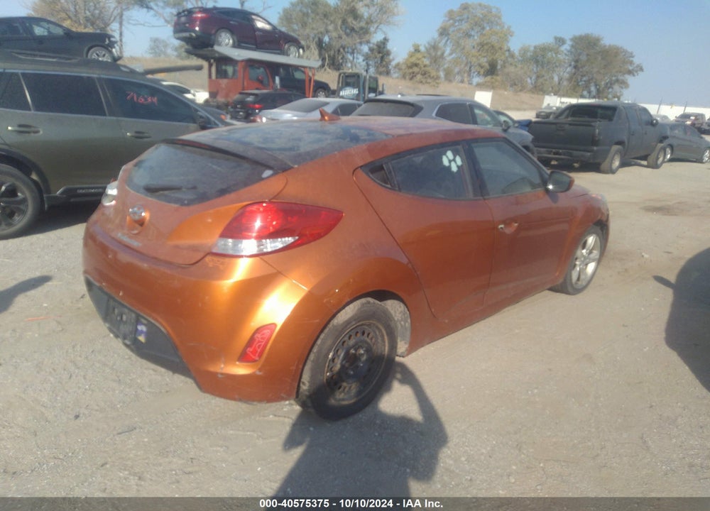 2013 HYUNDAI VELOSTER BASE W/BLACK VIN: KMHTC6AD3DU106994