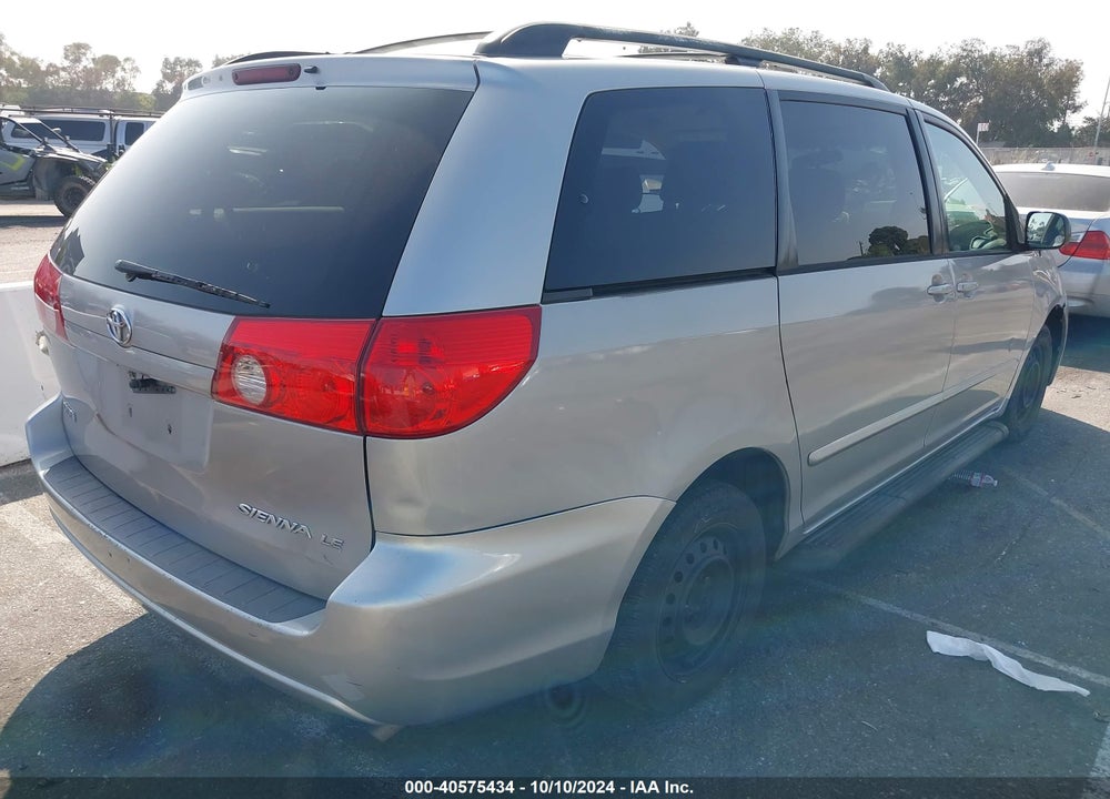 2007 TOYOTA SIENNA LE VIN: 5TDZK23C17S094030