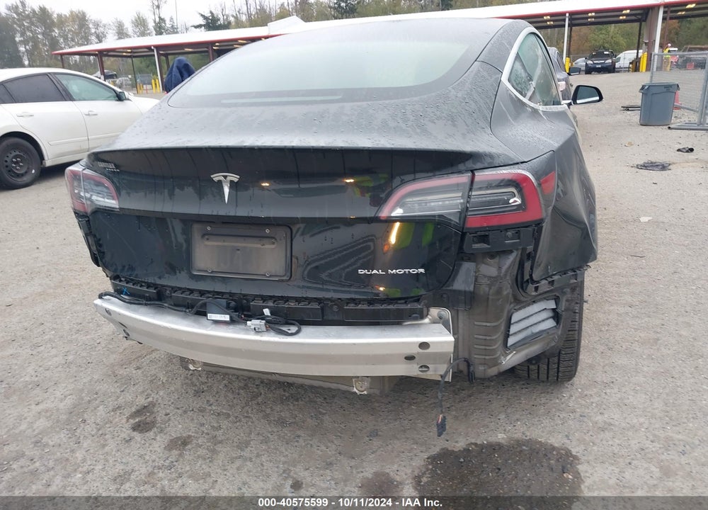 2020 TESLA MODEL 3 LONG RANGE DUAL MOTOR ALL-WHEEL DRIVE VIN: 5YJ3E1EB1LF599978