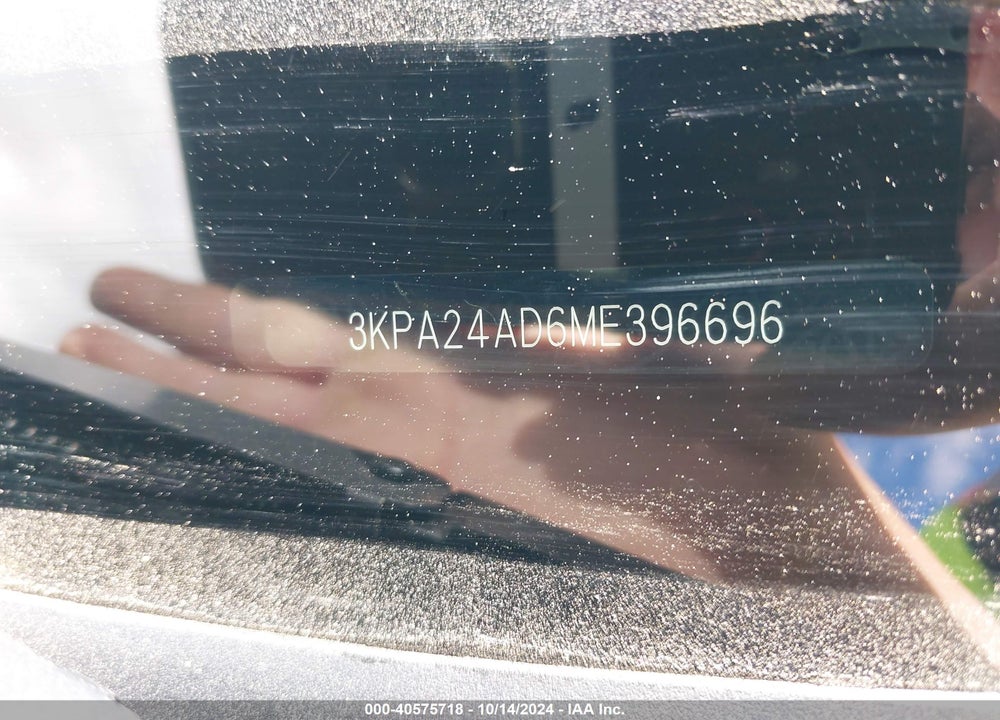 2021 KIA RIO S VIN: 3KPA24AD6ME396696