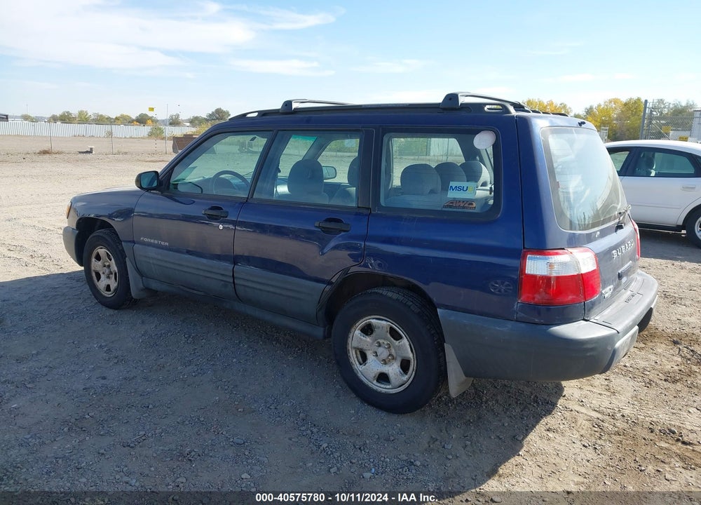 2002 SUBARU FORESTER L VIN: JF1SF635X2H748881