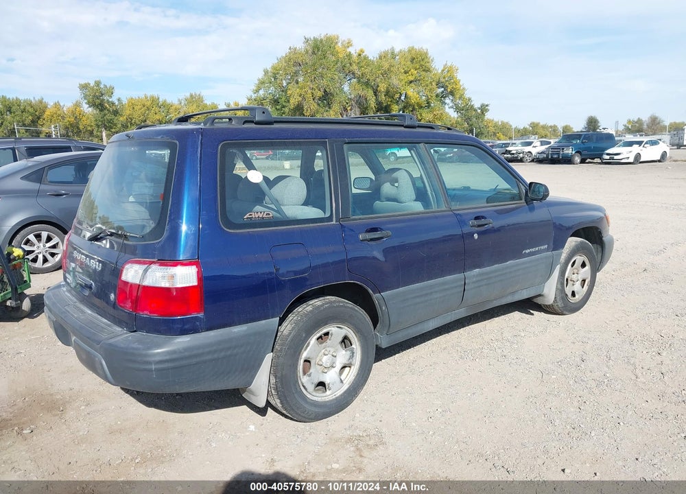 2002 SUBARU FORESTER L VIN: JF1SF635X2H748881