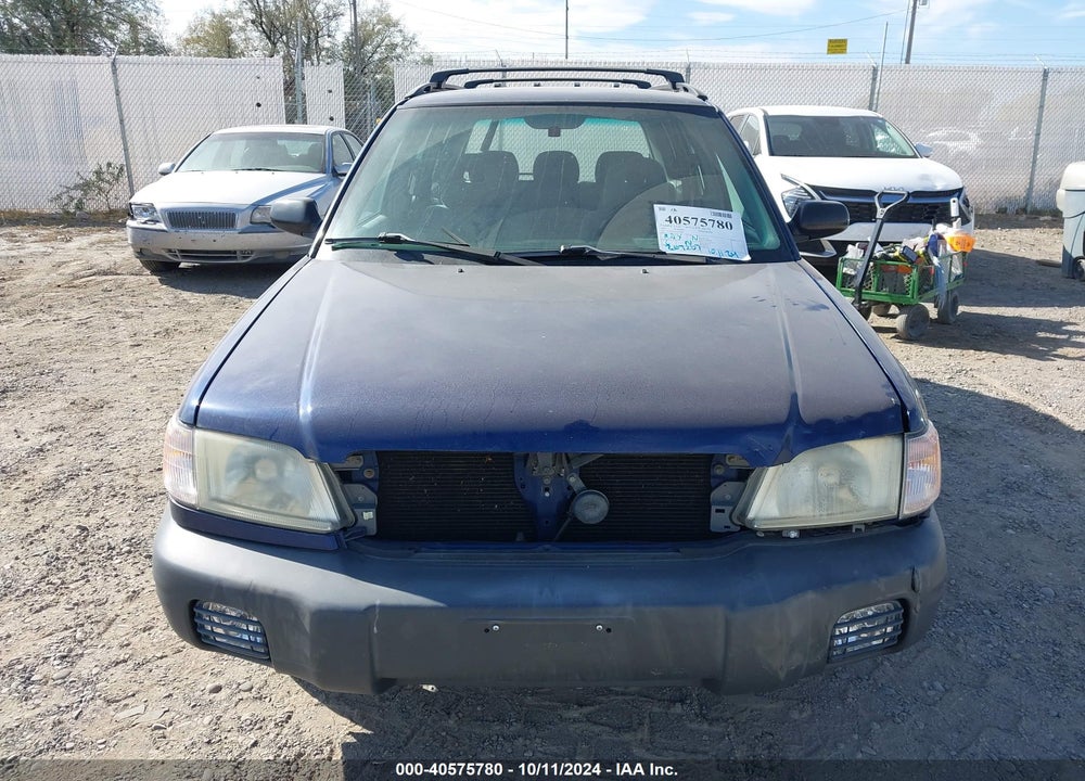 2002 SUBARU FORESTER L VIN: JF1SF635X2H748881