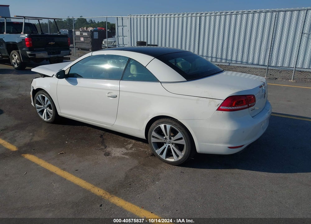 2013 VOLKSWAGEN EOS LUX VIN: WVWFW8AH8DV007217