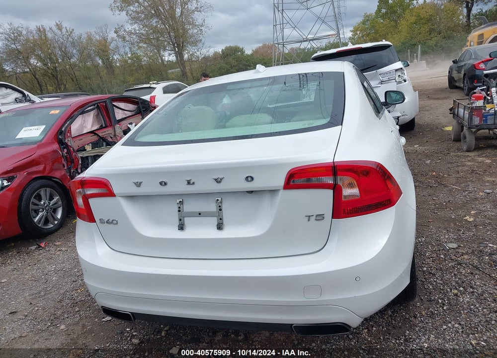 2016 VOLVO S60 T5 DRIVE-E PREMIER VIN: YV126MFK3G2408721