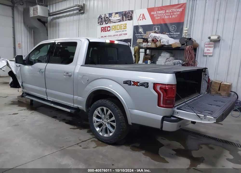 2015 FORD F-150 LARIAT VIN: 1FTEW1EG6FKE69672