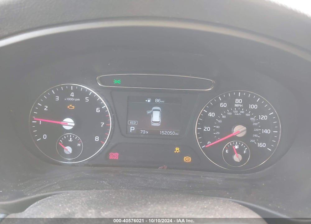 2019 KIA SORENTO 2.4L L VIN: 5XYPG4A34KG567075