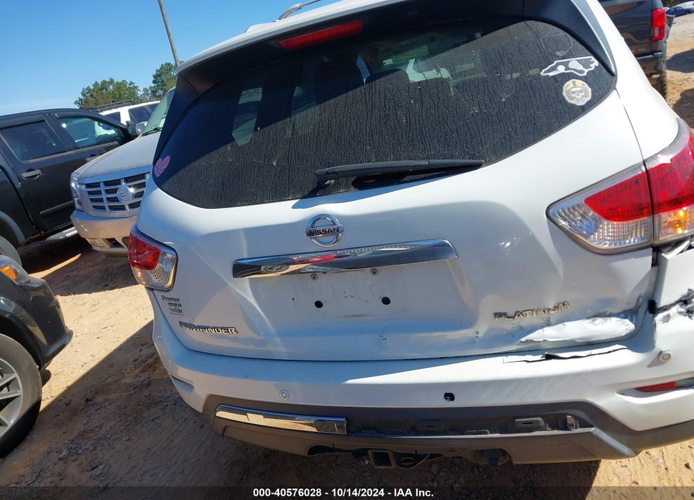 2013 NISSAN PATHFINDER PLATINUM VIN: 5N1AR2MN7DC647233