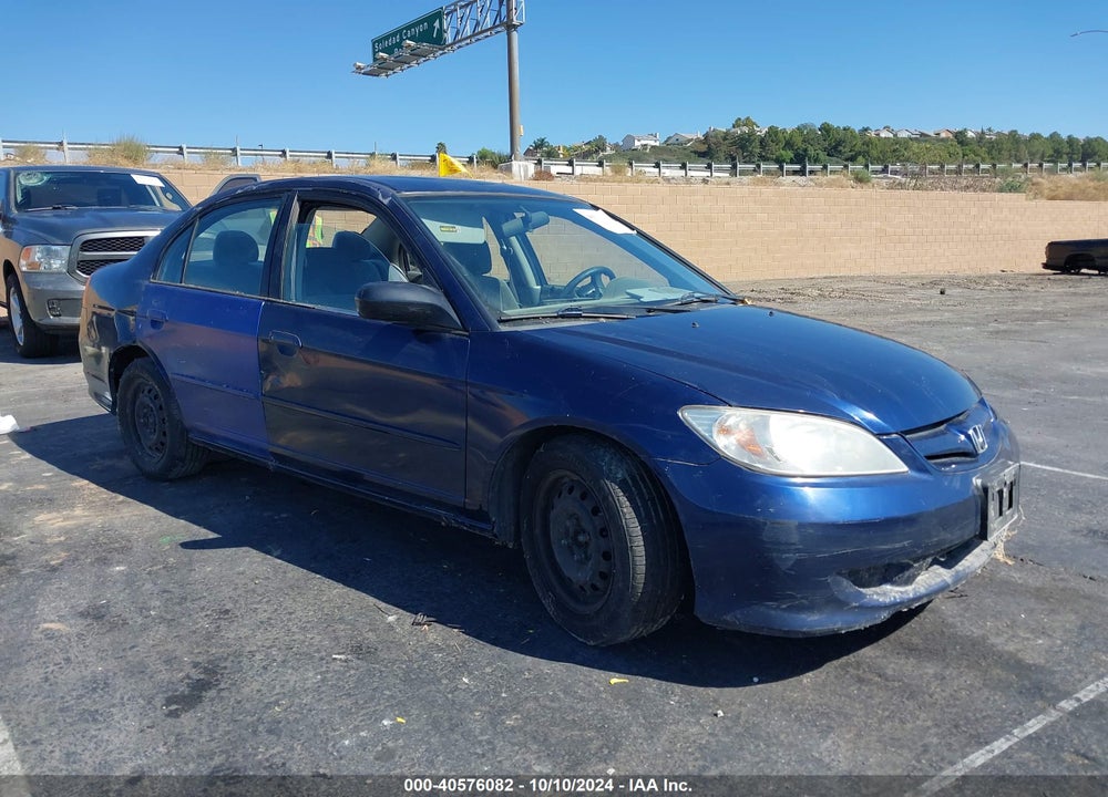 2005 HONDA CIVIC LX VIN: 2HGES165X5H509252