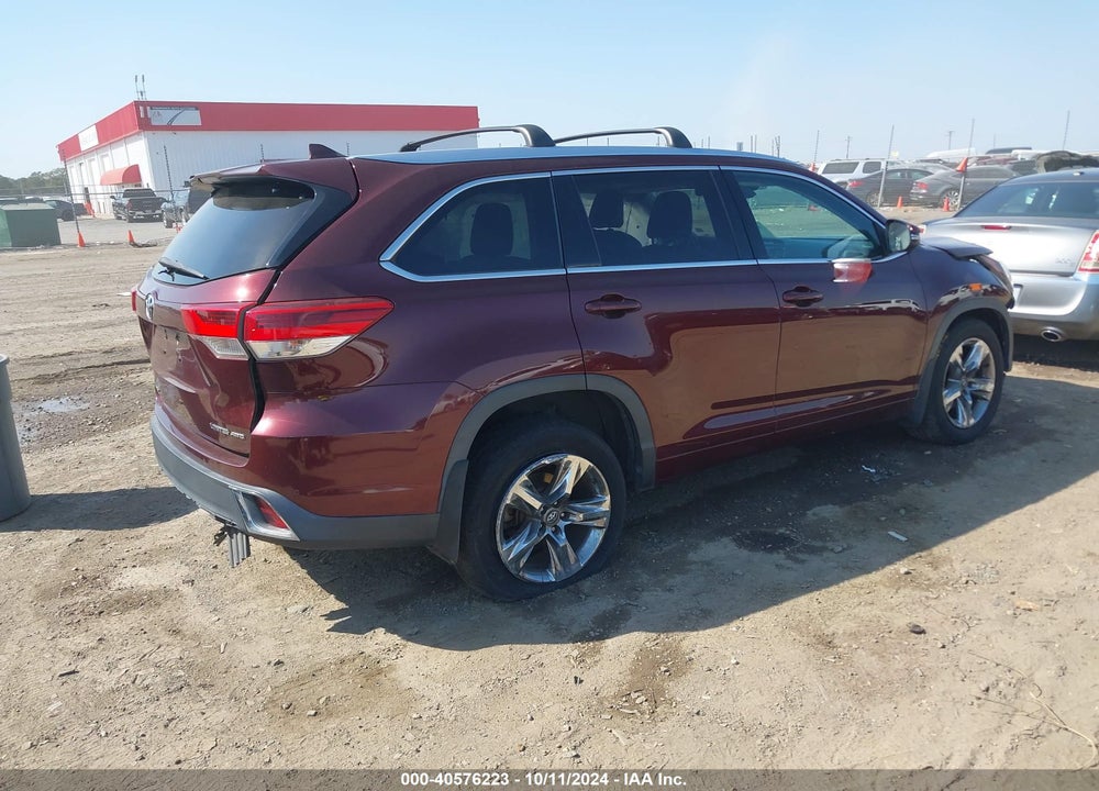 2017 TOYOTA HIGHLANDER LIMITED/PLATINUM VIN: 5TDDZRFH4HS467794