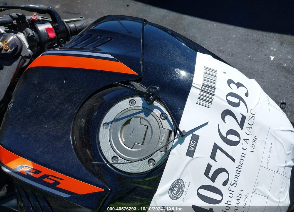2020 YAMAHA YZFR6 C VIN: JYARJ28Y3LA002622