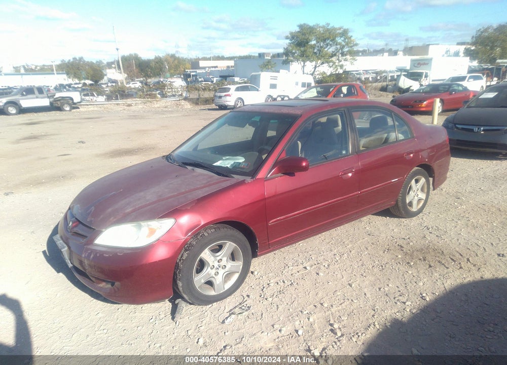 2005 HONDA CIVIC EX VIN: 2HGES26845H552193
