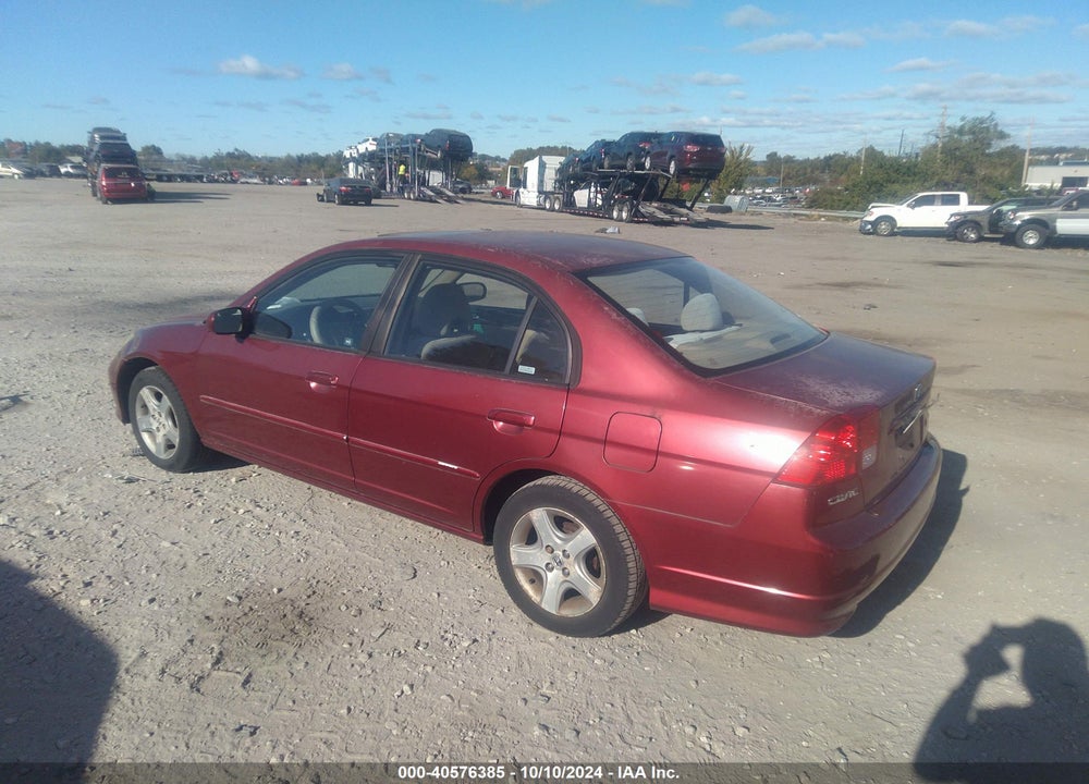 2005 HONDA CIVIC EX VIN: 2HGES26845H552193