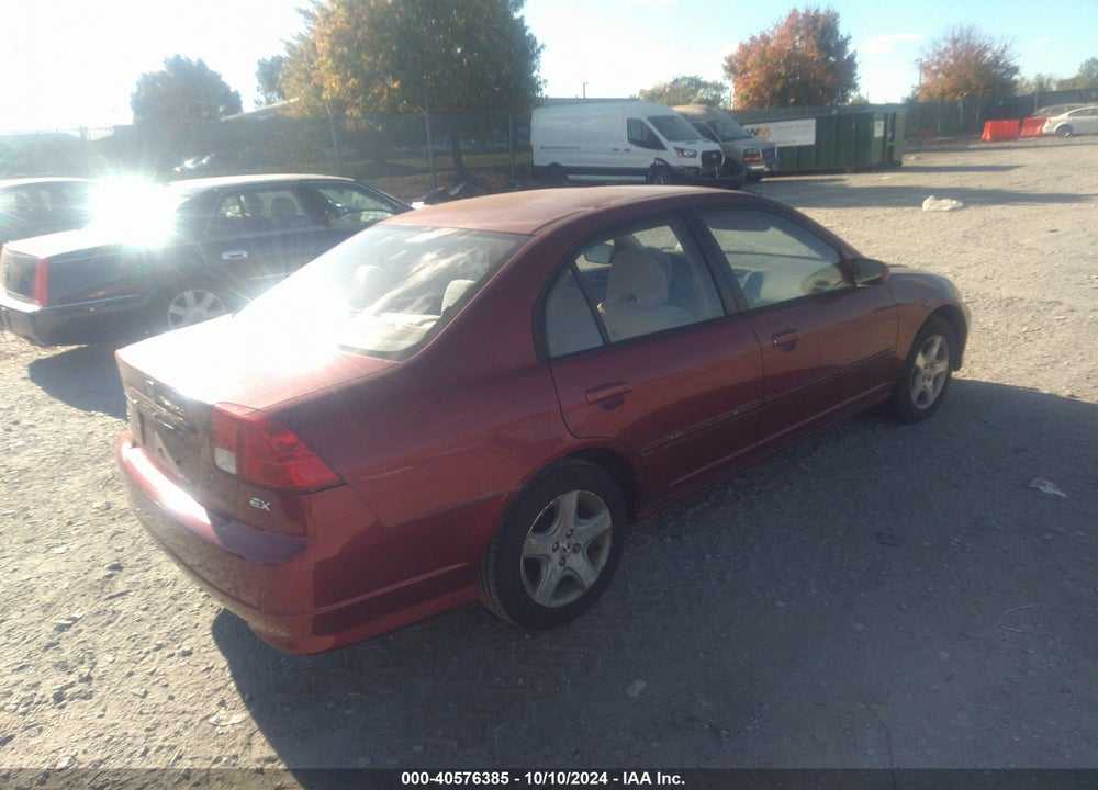 2005 HONDA CIVIC EX VIN: 2HGES26845H552193
