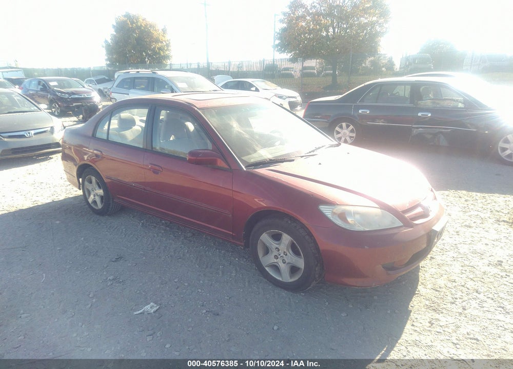 2005 HONDA CIVIC EX VIN: 2HGES26845H552193