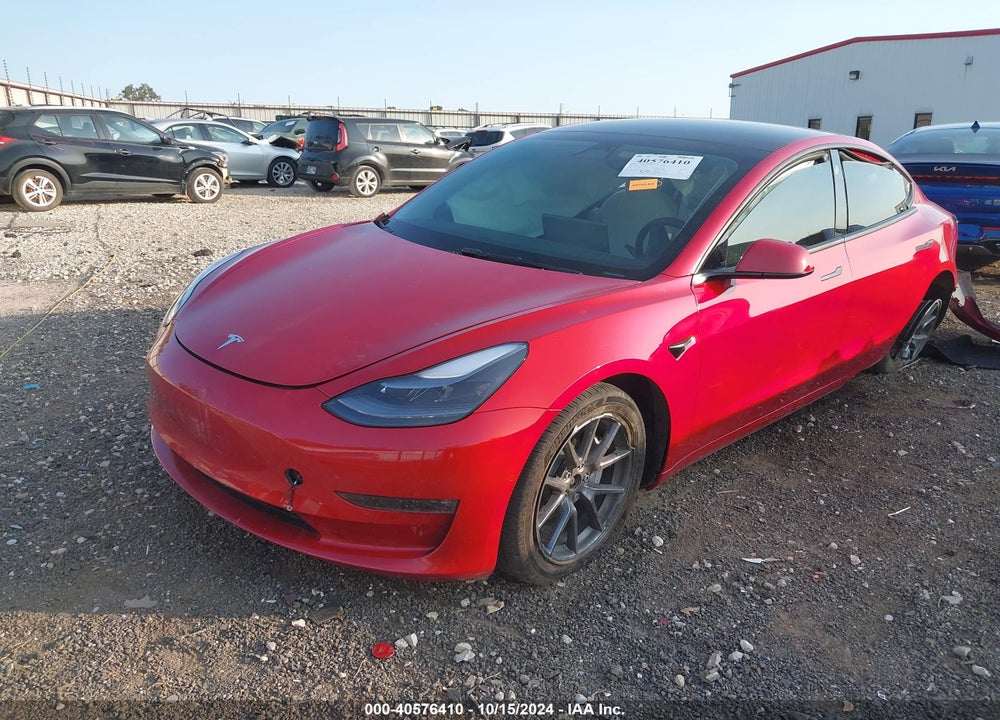 2022 TESLA MODEL 3 LONG RANGE DUAL MOTOR ALL-WHEEL DRIVE VIN: 5YJ3E1EB9NF323180