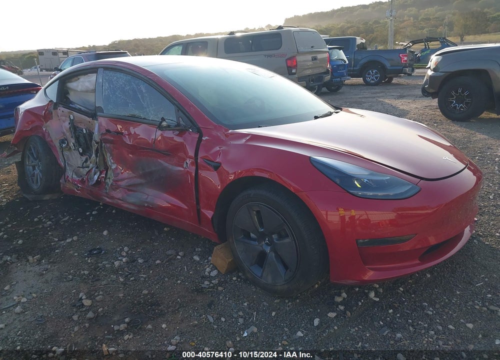 2022 TESLA MODEL 3 LONG RANGE DUAL MOTOR ALL-WHEEL DRIVE VIN: 5YJ3E1EB9NF323180