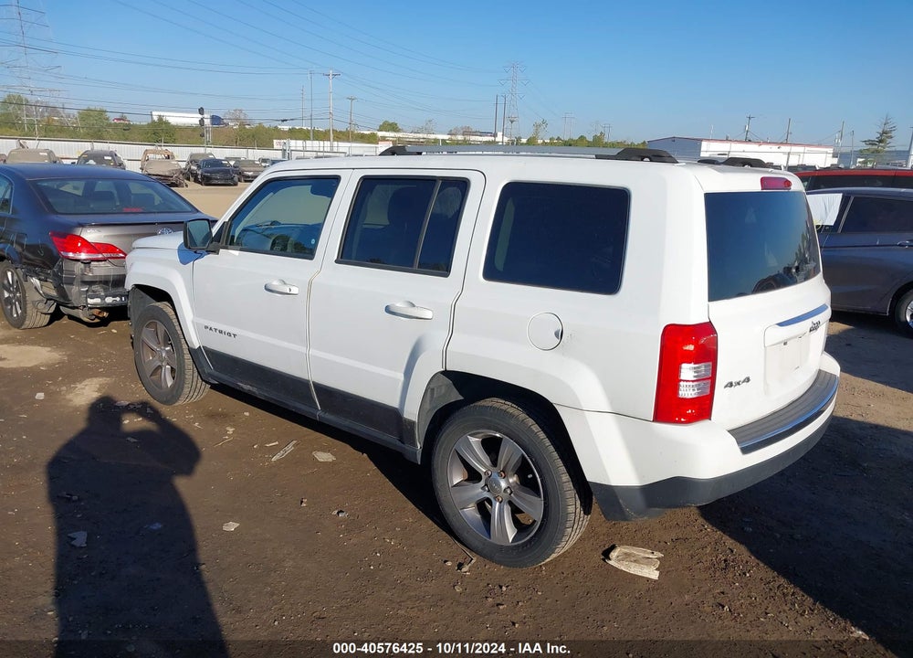 2017 JEEP PATRIOT HIGH ALTITUDE 4X4 VIN: 1C4NJRFB0HD177569