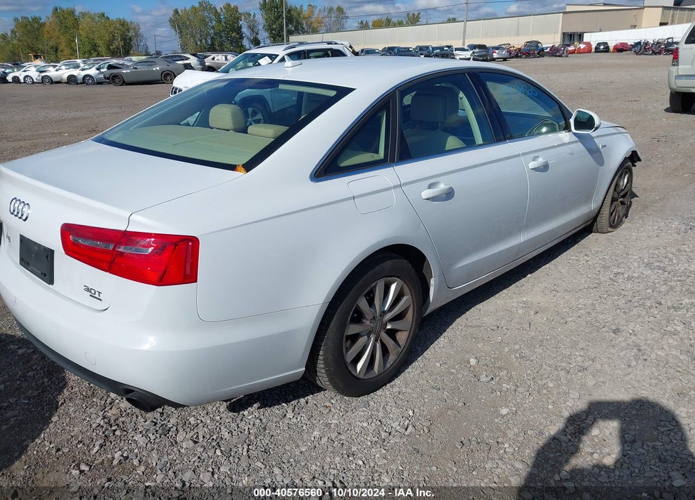 2013 AUDI A6 3.0T PREMIUM VIN: WAUFGAFCXDN129558
