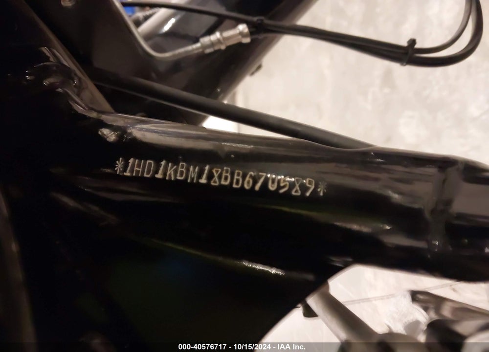 2011 HARLEY-DAVIDSON FLHX VIN: 1HD1KBM18BB670589