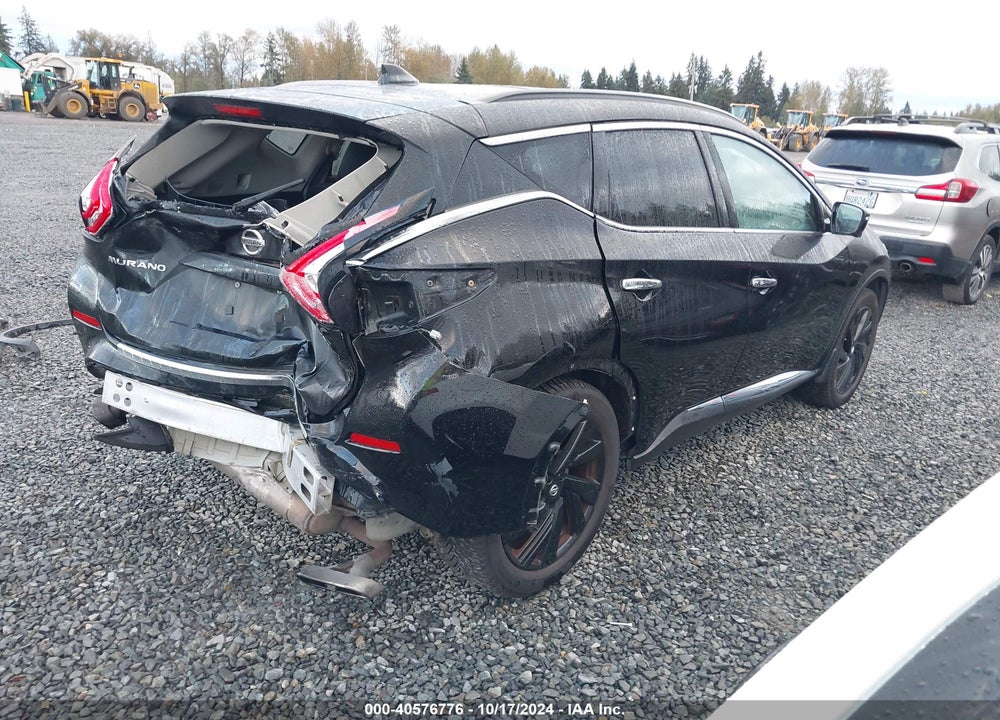 2017 NISSAN MURANO PLATINUM VIN: 5N1AZ2MH1HN188494