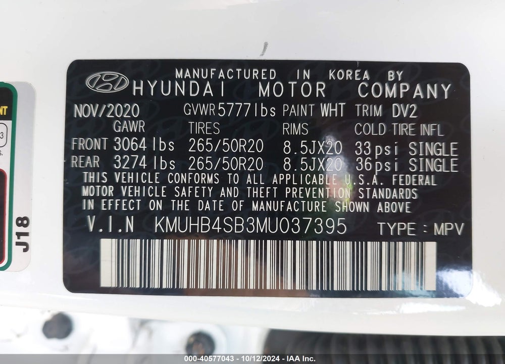2021 GENESIS GV80 2.5T RWD VIN: KMUHB4SB3MU037395