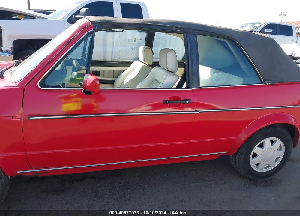 1987 VOLKSWAGEN CABRIOLET VIN: WVWCA0159HK008635