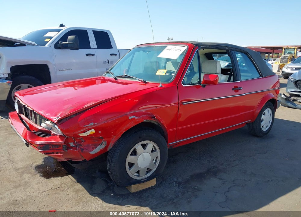 1987 VOLKSWAGEN CABRIOLET VIN: WVWCA0159HK008635
