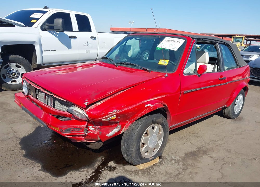 1987 VOLKSWAGEN CABRIOLET VIN: WVWCA0159HK008635