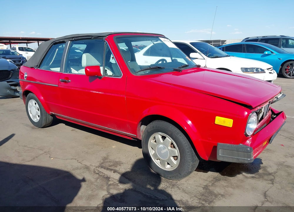 1987 VOLKSWAGEN CABRIOLET VIN: WVWCA0159HK008635