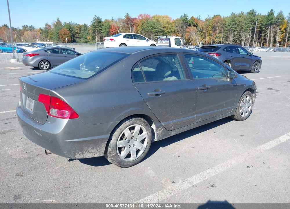 2008 HONDA CIVIC LX VIN: 2HGFA16578H337984