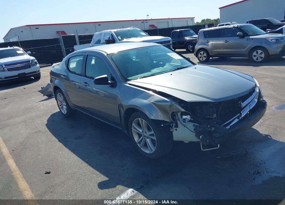 2012 DODGE AVENGER SE VIN: 1C3CDZAG1CN329836
