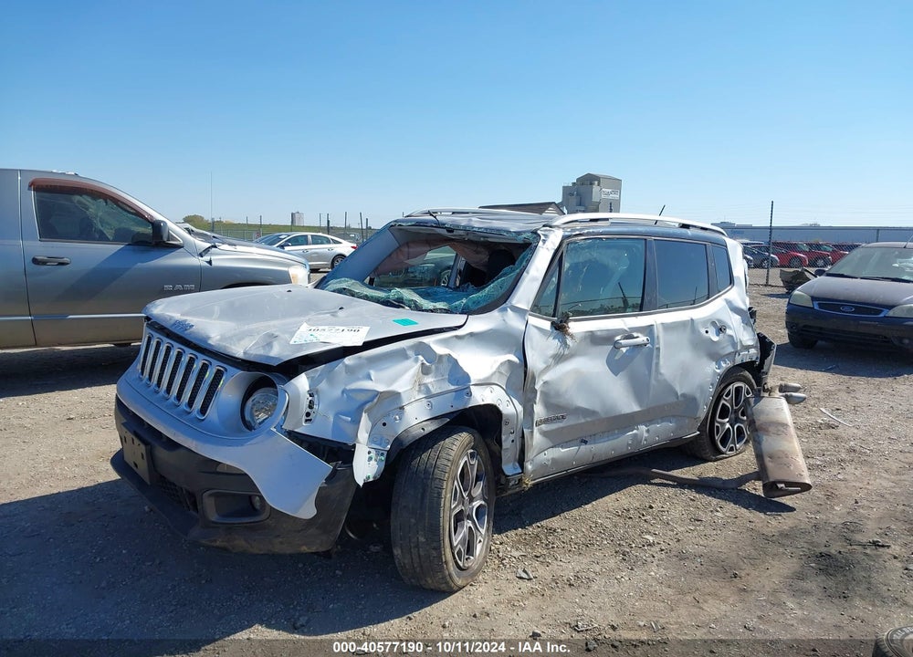 2016 JEEP RENEGADE LIMITED VIN: ZACCJBDT6GPD61442