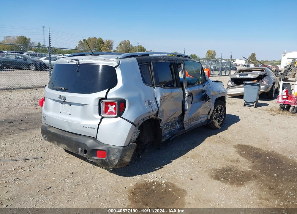2016 JEEP RENEGADE LIMITED VIN: ZACCJBDT6GPD61442