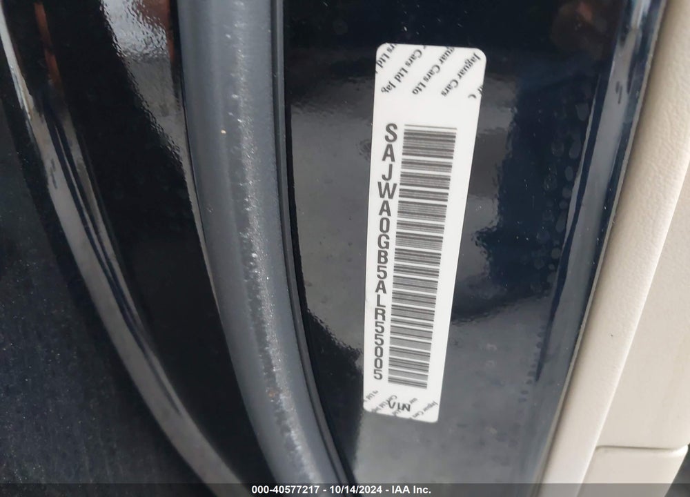 2010 JAGUAR XF PORTFOLIO/PREMIUM VIN: SAJWA0GB5ALR55005