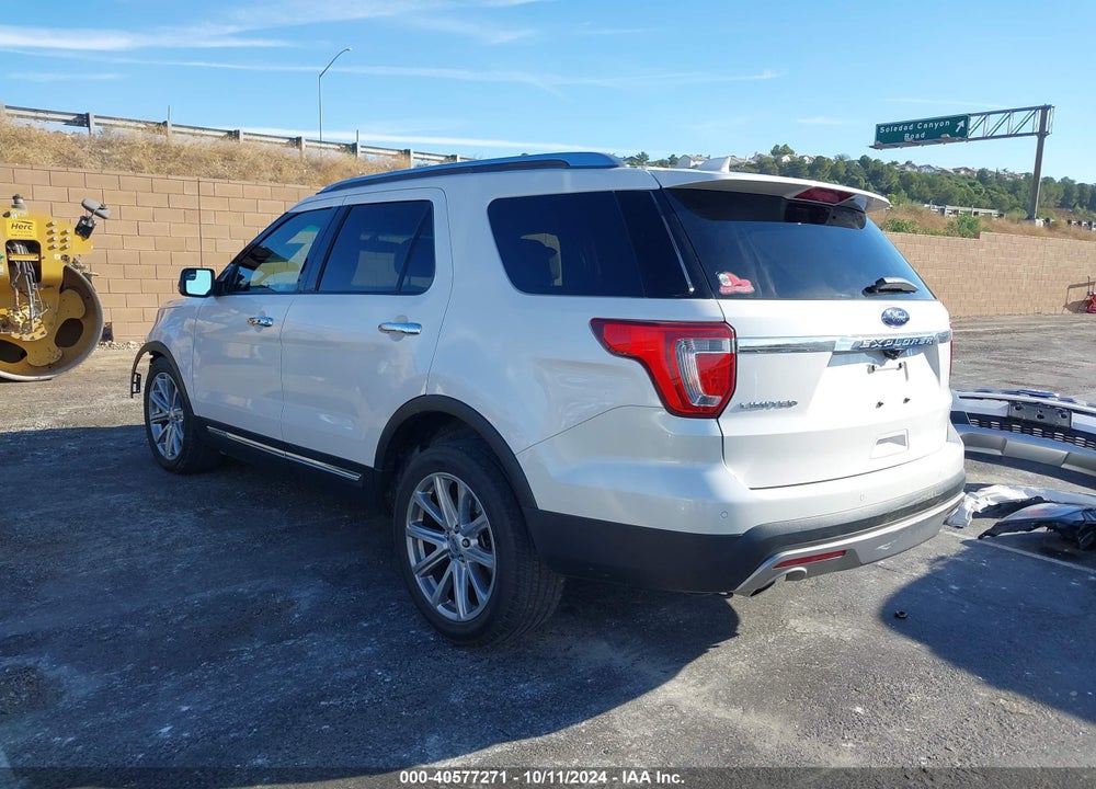 2017 FORD EXPLORER LIMITED VIN: 1FM5K7F83HGB40273
