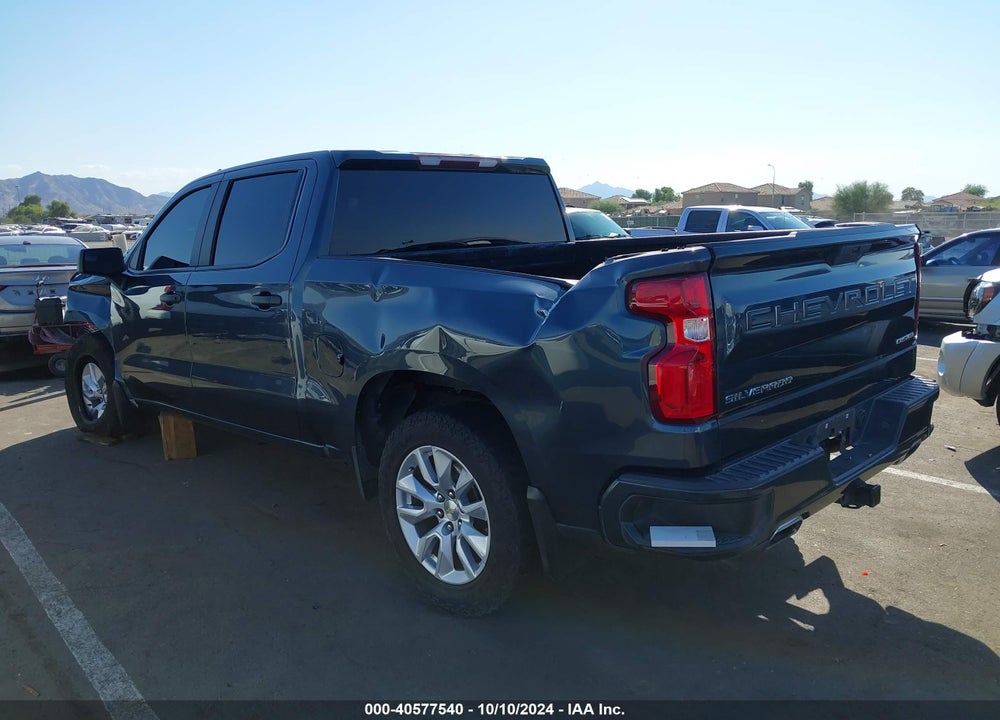 2021 CHEVROLET SILVERADO 1500 2WD SHORT BED CUSTOM VIN: 3GCPWBEF4MG137241